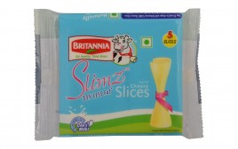 Britannia Slimz Low Fat Cheesy Slices   Pack  100 grams